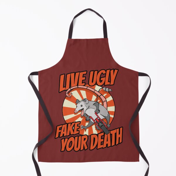Item preview, Live Ugly Fake Your Death Possum Riding a Minibike designed and sold by Huhnerdieb Apparel.