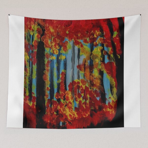 Item preview, Forest on fire blood flowing like leafs designed and sold by kkartwork.
