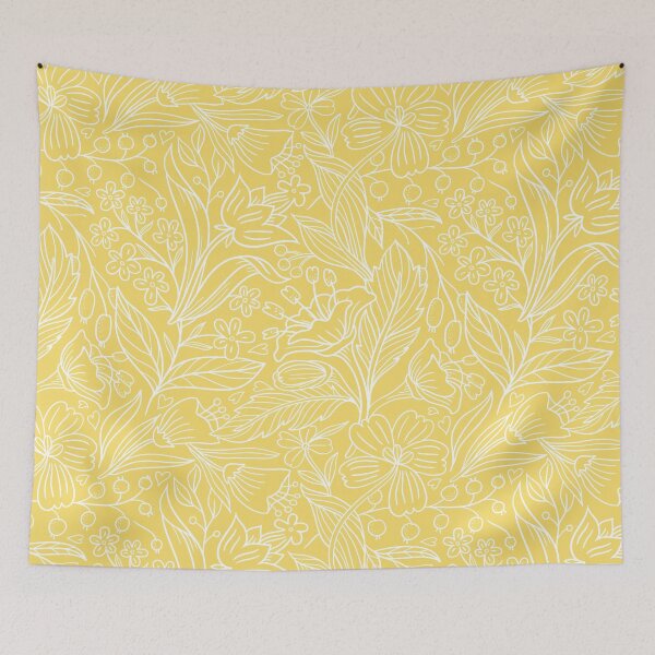 Item preview, yellow floral pattern designed and sold by savrarr8.