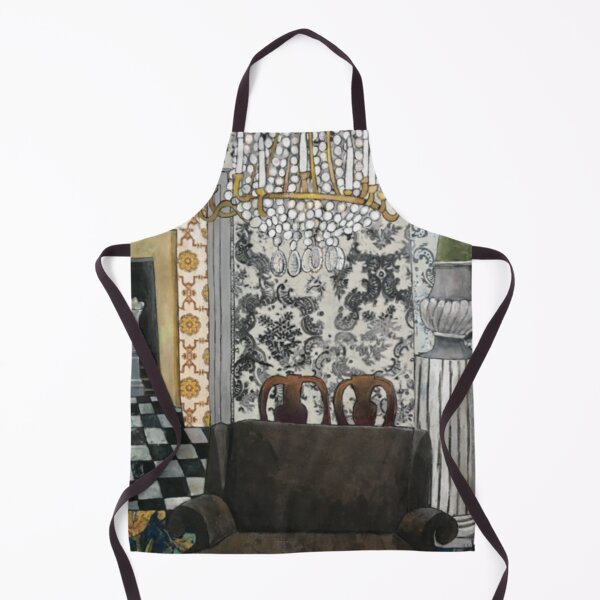 Item preview, Interior con candelabro, boj y sofá. designed and sold by Ursula Katrin Kranz.