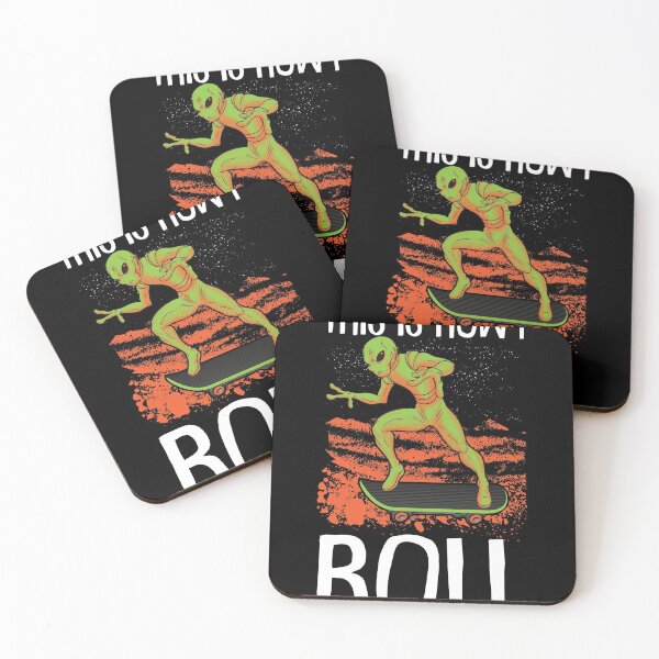 Item preview, This is how i Roll Alien Skater Skateboard Skateboarding  designed and sold by Rzelemenz.
