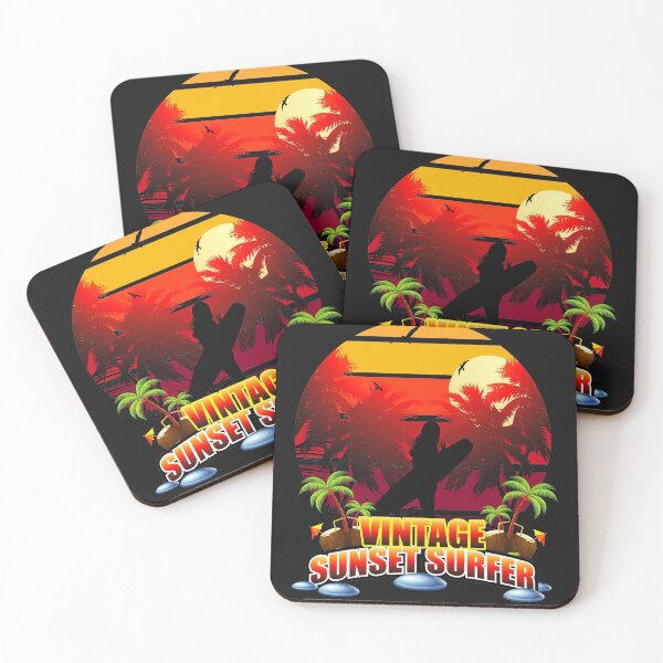 Item preview, VINTAGE SUNSET SURFER designed and sold by RIGHTCHUS.