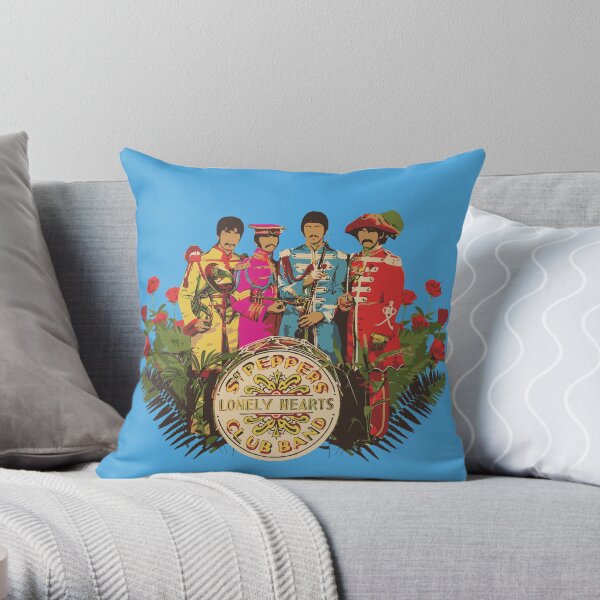 Sergeant Pepper - Minimalist Album Cover Throw Pillow