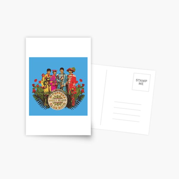 Sergeant Pepper - Minimalist Album Cover Postcard