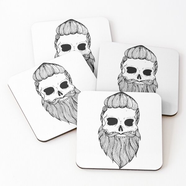 Item preview, Bearded skull  designed and sold by ZethTheReaper19.