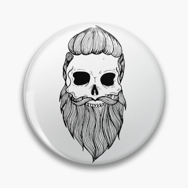 Item preview, Bearded skull  designed and sold by ZethTheReaper19.