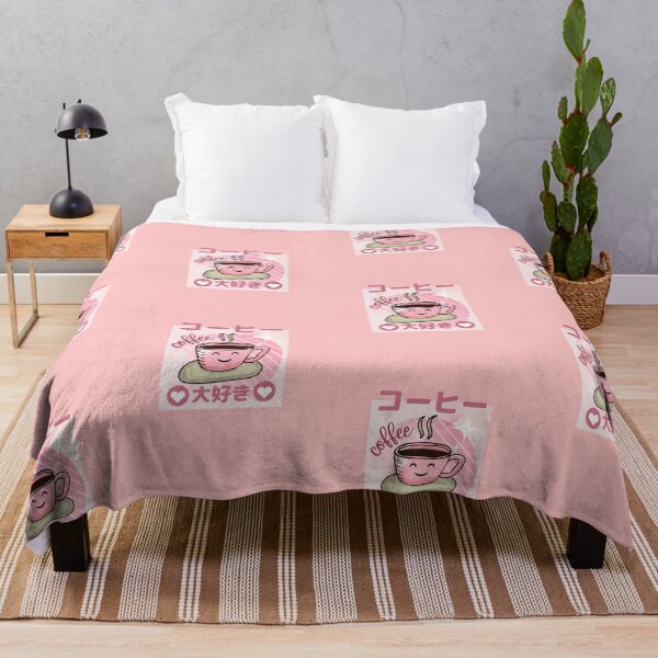 Item preview, Cute Pink Coffee Cup Japanese Coffee Daisuki Kawaii Design designed and sold by InkItStudio.