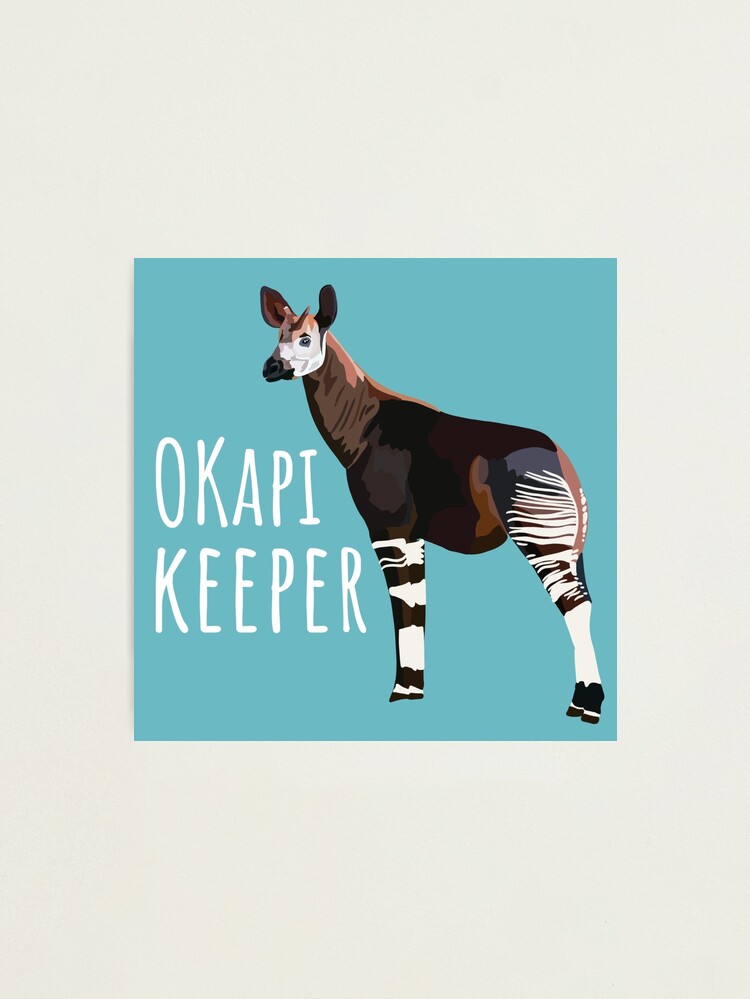Okapi Keeper  Photographic Print for Sale by thezoogirl