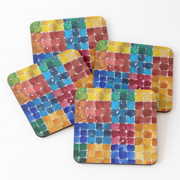 Item preview, Watercolor Abstract Geometric  designed and sold by MarzkaArt.