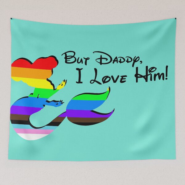 Item preview, Daddy I Love Him Mermaid Pride designed and sold by Nicholas J.