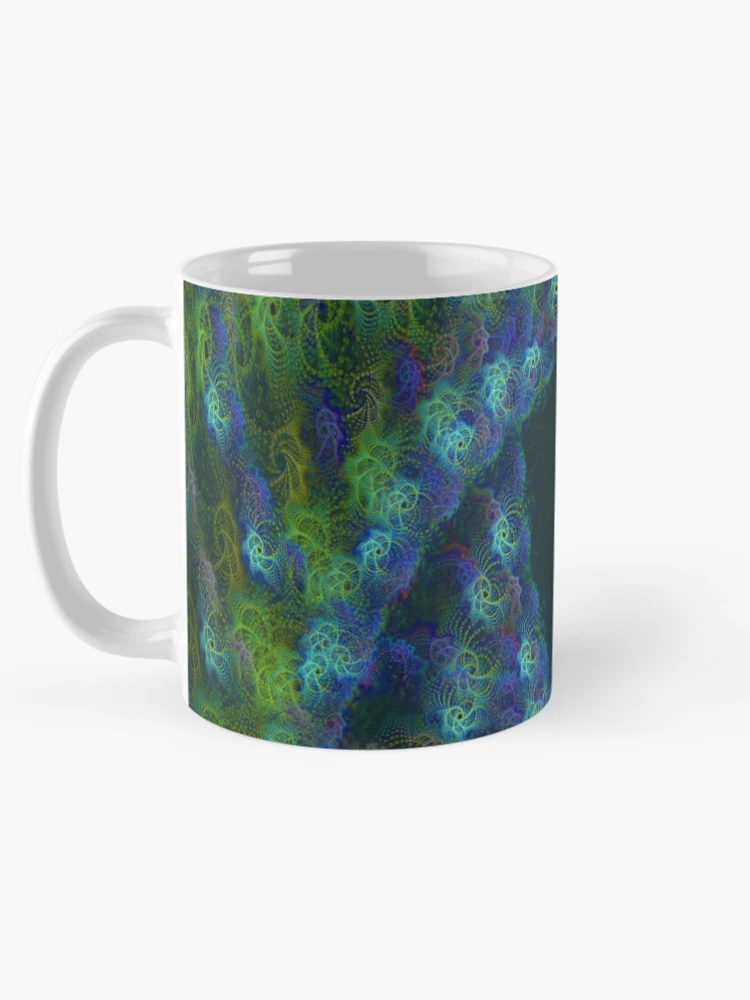 Thumbnail 5 of 6, Coffee Mug, Vortex Fractal designed and sold by InceptionDesign.