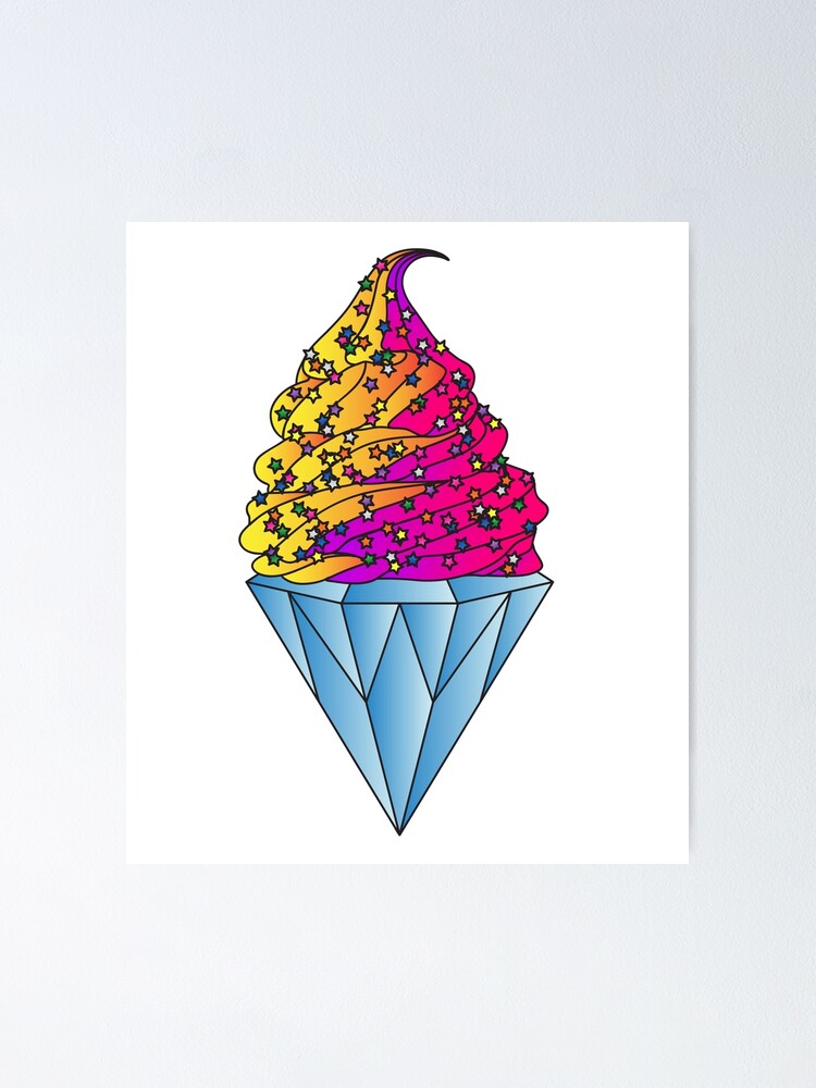 Ice Scream Poster Diamond Painting 