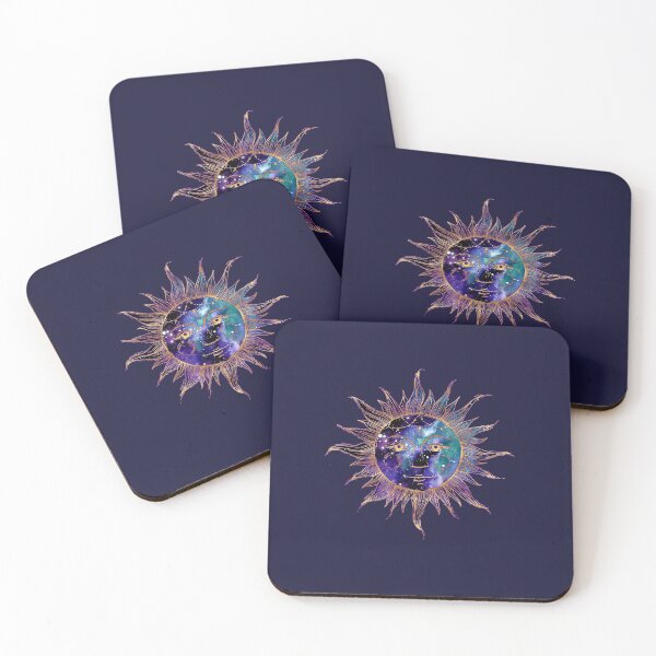 Item preview, Celestial sun moon galaxy space witchy boho gypsy designed and sold by Abigail Jacques.