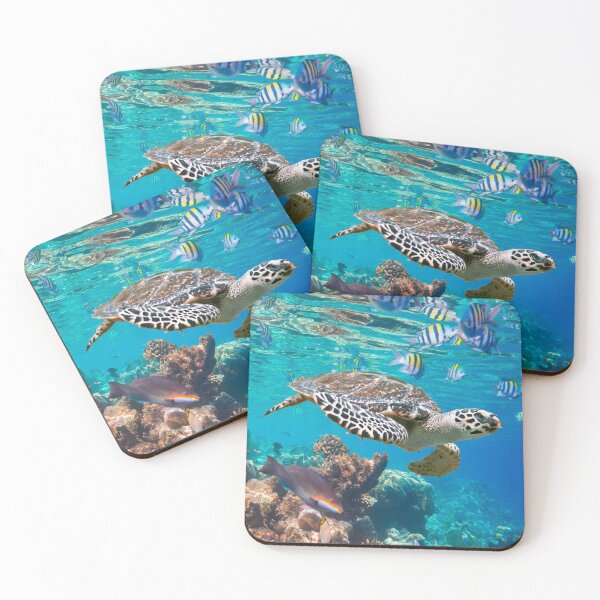 Item preview, Turtle swimming in clear blue ocean designed and sold by Laurasdesign83.