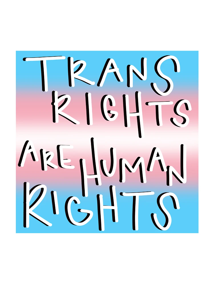 Thumbnail 7 of 7, Oversized T-Shirt, Trans Rights are Human Rights designed and sold by RabbitHeartArt.