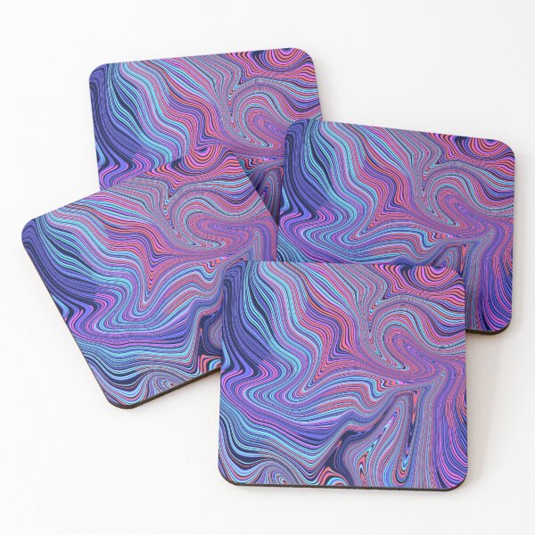 Item preview, Pink Blue Acid Trip  Poured Art Style designed and sold by JosTees96.