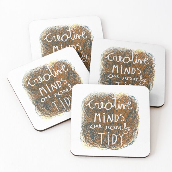 Item preview, Creative minds quote illustration designed and sold by Florcitasart.