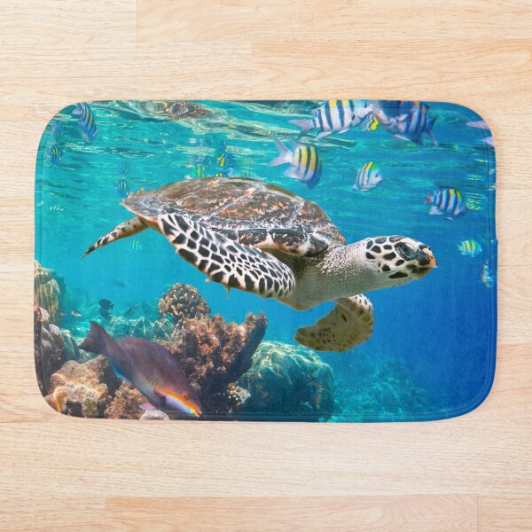 Item preview, Turtle swimming in clear blue ocean designed and sold by Laurasdesign83.