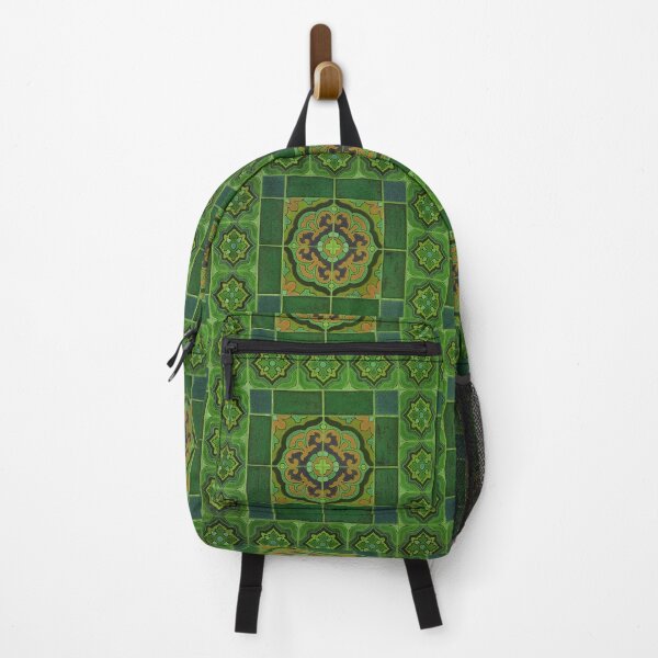 Item preview, Catalina Island Tile Pattern in Dark Green designed and sold by ThomMorris.