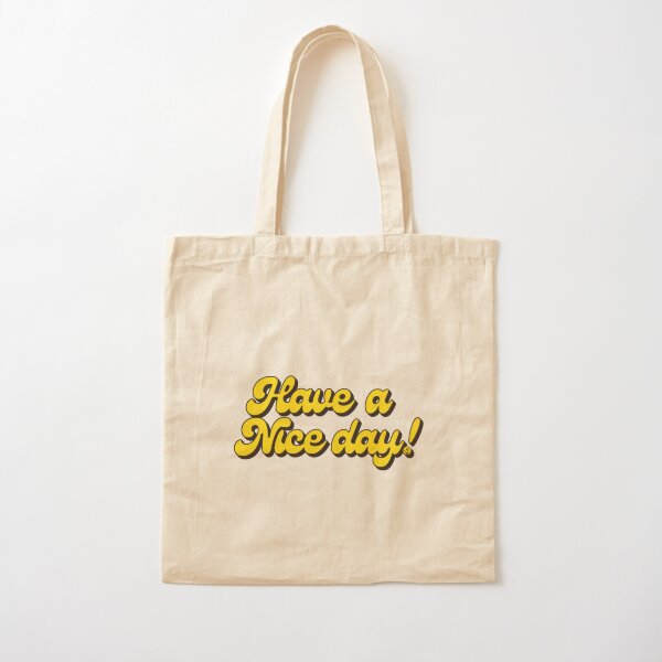 Happiness Is A Day At The Pool Recycled Canvas Tote Bag