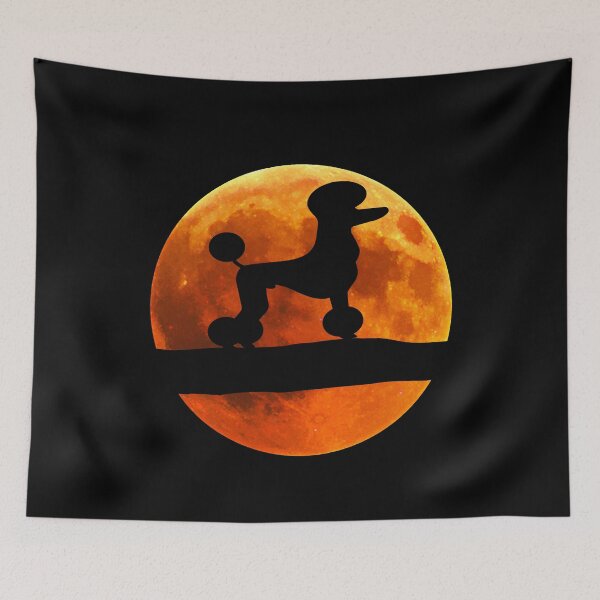 Item preview, Poodle Dog Silhouette Moon Poodle lover designed and sold by alaechamlal.
