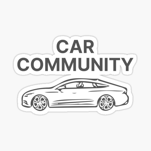 "Car Community Vehicle, Cars, Pkw" Sticker for Sale by quentinmtb
