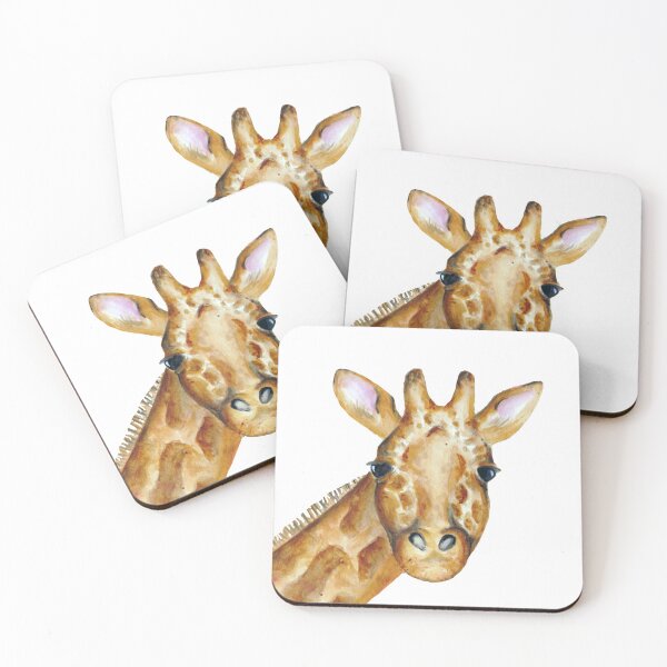 Artikelvorschau, Giraffe Aquarell Artwork entworfen und verkauft von Samantha Roberts.