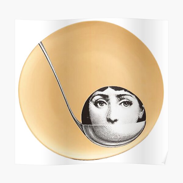 Visage d'or de Fornasetti Poster