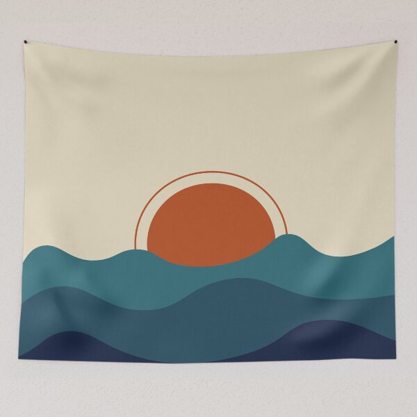 Item preview, abstract boho beach art designed and sold by SithCreation.