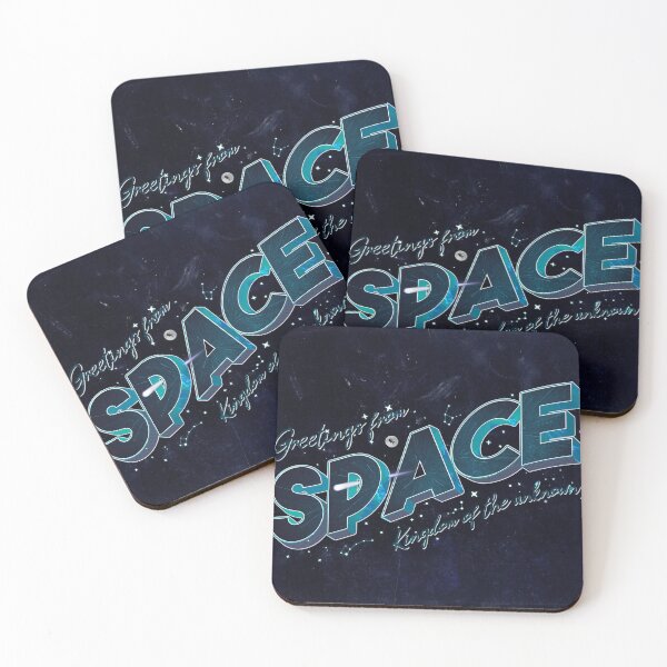 Item preview, Greetings From Space | Retro Lettering designed and sold by Lumos19 Studio.