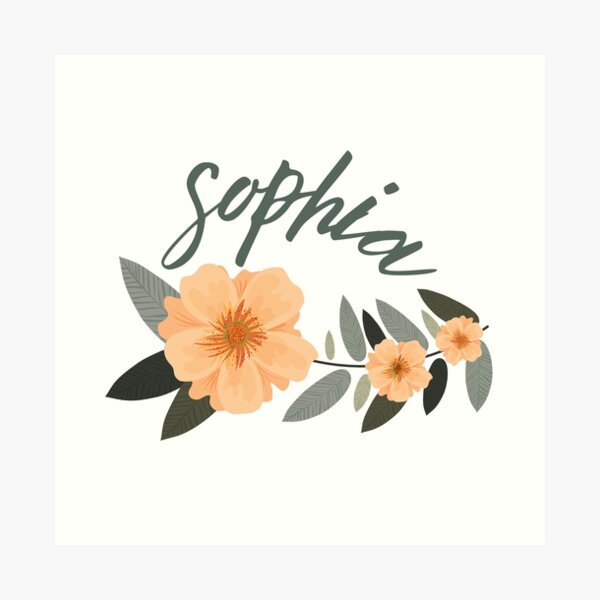 Sophia Name Art Prints Redbubble