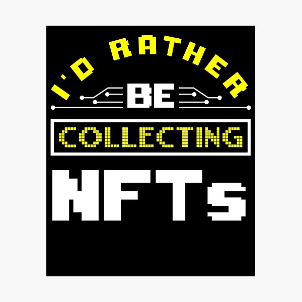 Item preview, Non-fungible token Crypto Art I'd Rather Be Collecting NFTs designed and sold by ShopTheStyle.
