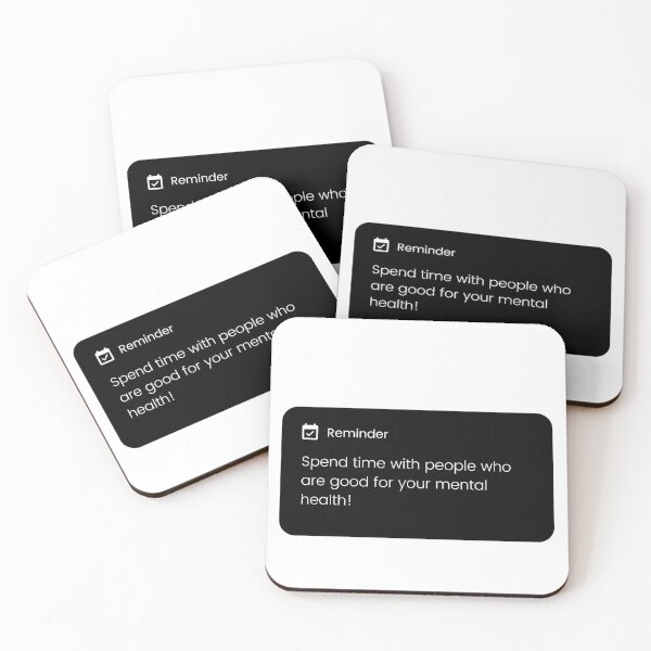 Item preview, Daily Reminder: Spend Time With People Who Are Good For Your Mental Health designed and sold by CuteLovelyDesigns.