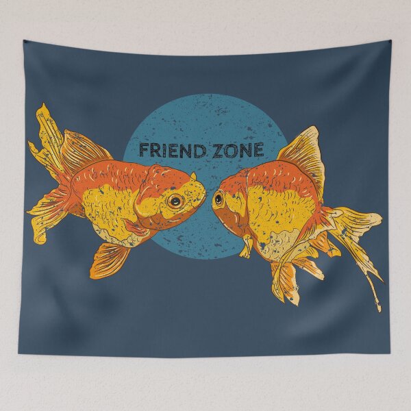 Item preview, Hand drawn two golden fish with grunge texture. designed and sold by MOLZart.