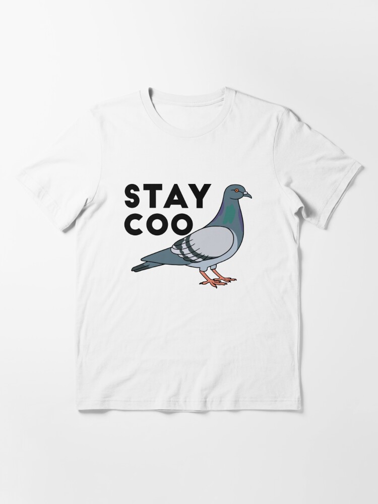 Stay Coo Funny Pigeon Bird Wearing Sunglasses T-Shirt