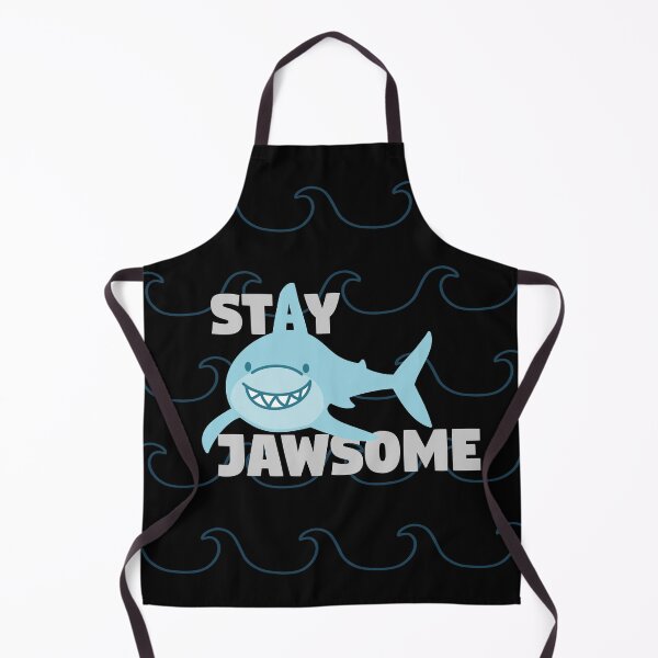 Item preview, Stay Jawsome Smiling Shark designed and sold by MadRiddleDesign.