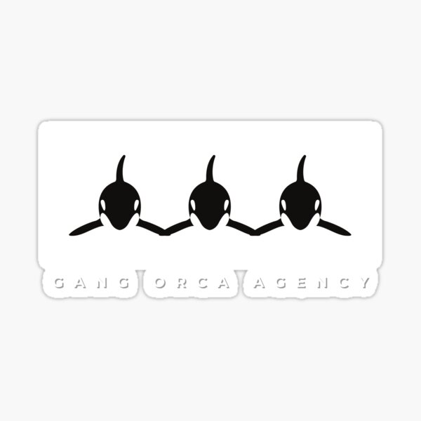 gang-orca-agency-sticker-for-sale-by-thes3nate-redbubble