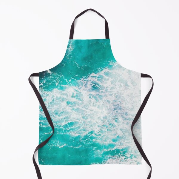 Item preview, Turquoise ocean with white foam waves designed and sold by Laurasdesign83.