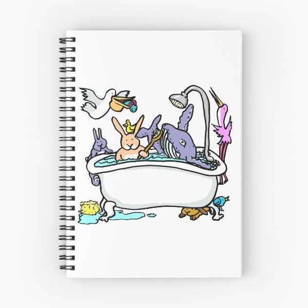 Item preview, Wash Your Whale funny bath time cartoon with animals designed and sold by davidscohen.