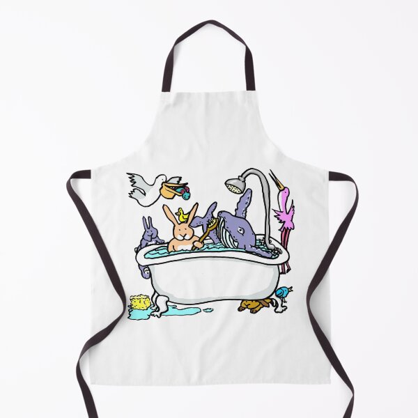 Item preview, Wash Your Whale funny bath time cartoon with animals designed and sold by davidscohen.