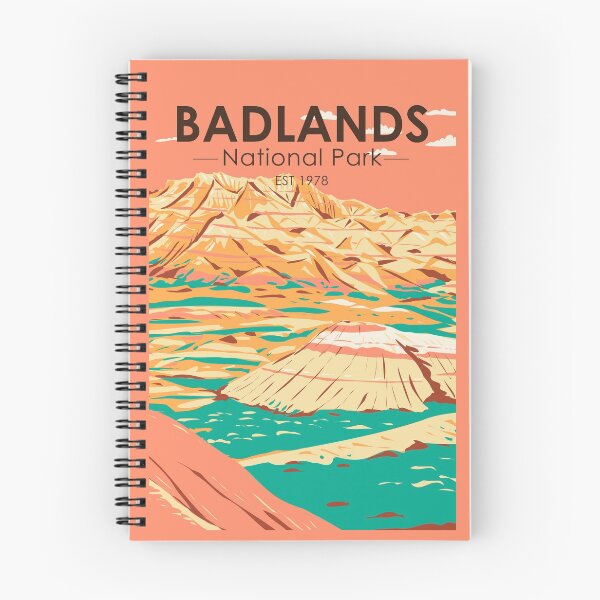 Item preview, Badlands National Park Landscape Vintage designed and sold by KrisSidDesigns.