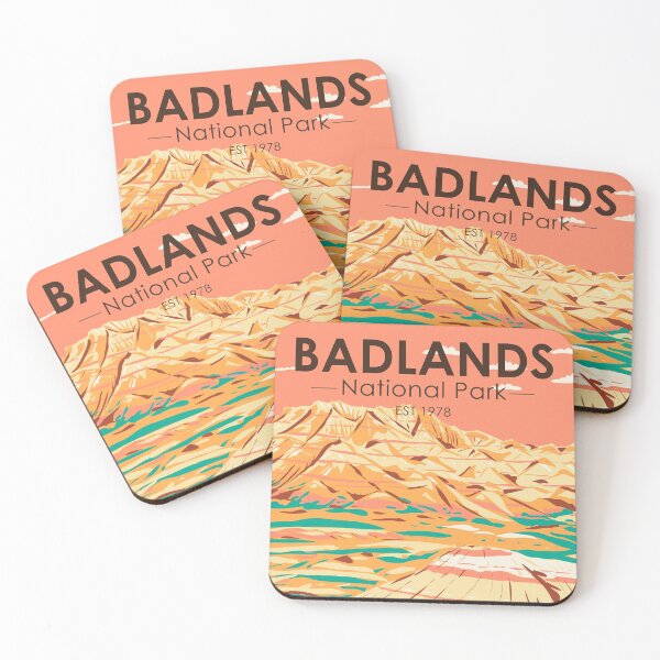 Item preview, Badlands National Park Landscape Vintage designed and sold by KrisSidDesigns.