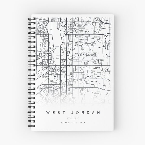 Item preview, West Jordan, Utah USA Map Poster designed and sold by TheZenSprout.