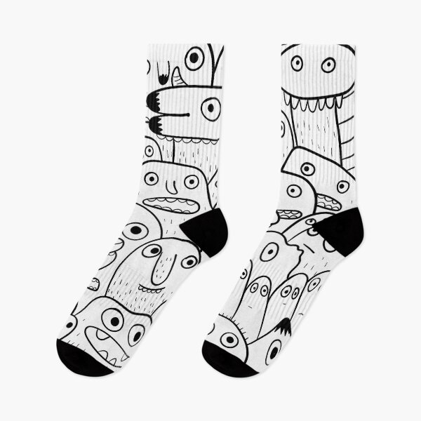 Aperçu de l'œuvre Monstre mignon Doodle art créée et vendue par swatiCreati0n.