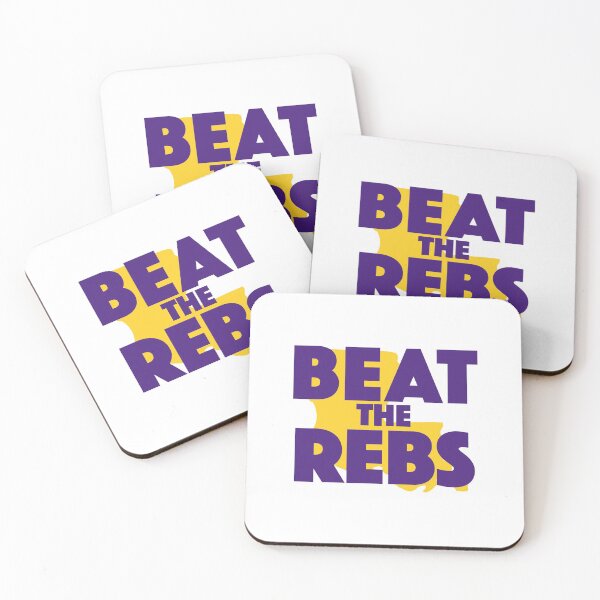 Item preview, Beat the Rebs | Purple & Gold designed and sold by SLAG-Creative.