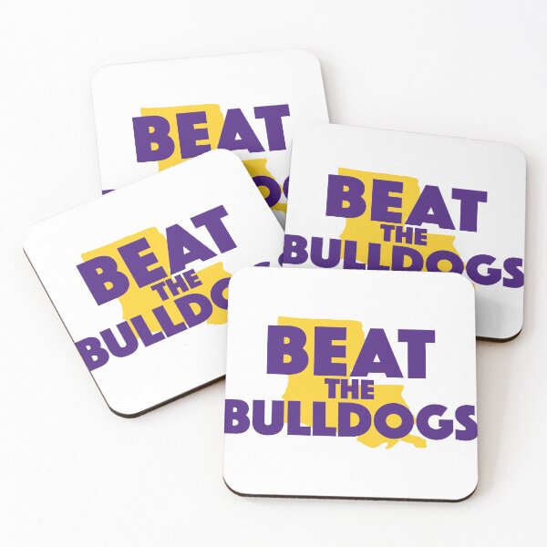 Item preview, Beat the Bulldogs | Purple & Gold designed and sold by SLAG-Creative.