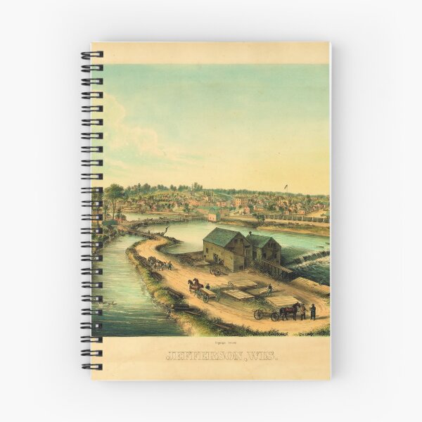 Item preview, Jefferson, Wisconsin (1862) designed and sold by allhistory.