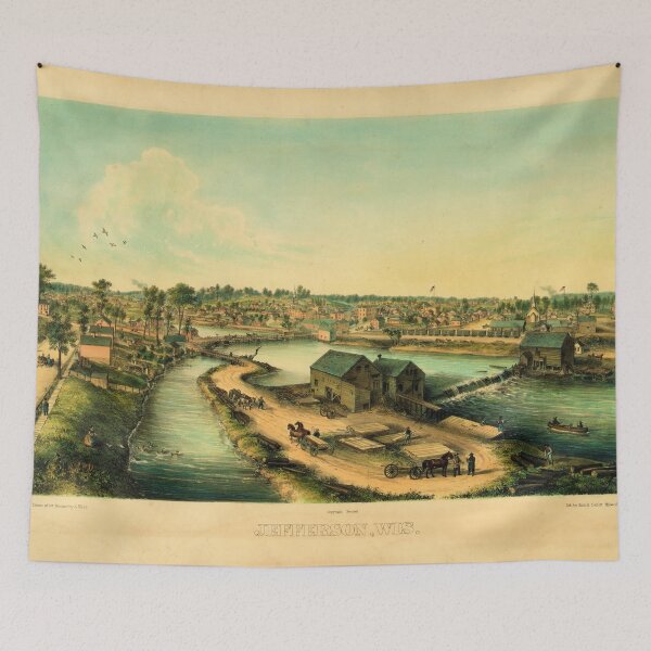 Item preview, Jefferson, Wisconsin (1862) designed and sold by allhistory.