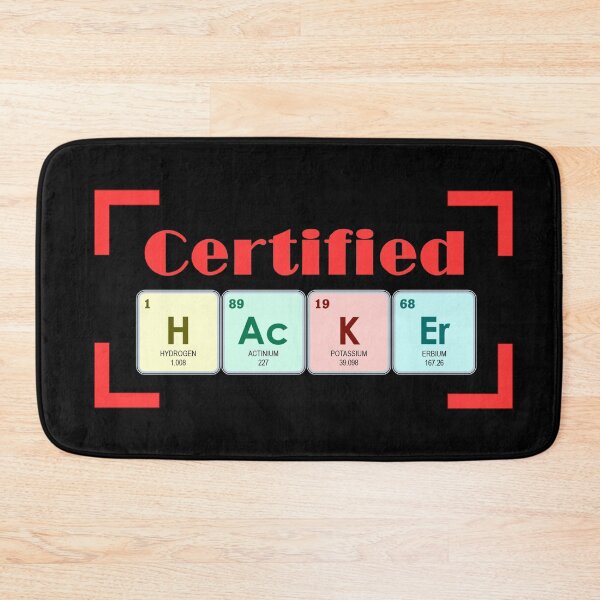 Item preview, Certified Hacker | Periodic Table designed and sold by the-krisney-way.