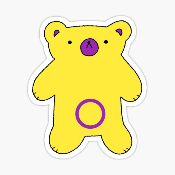 Intersex Teddy Sticker